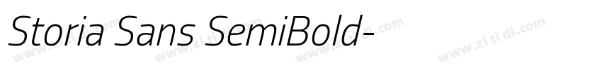 Storia Sans SemiBold字体转换